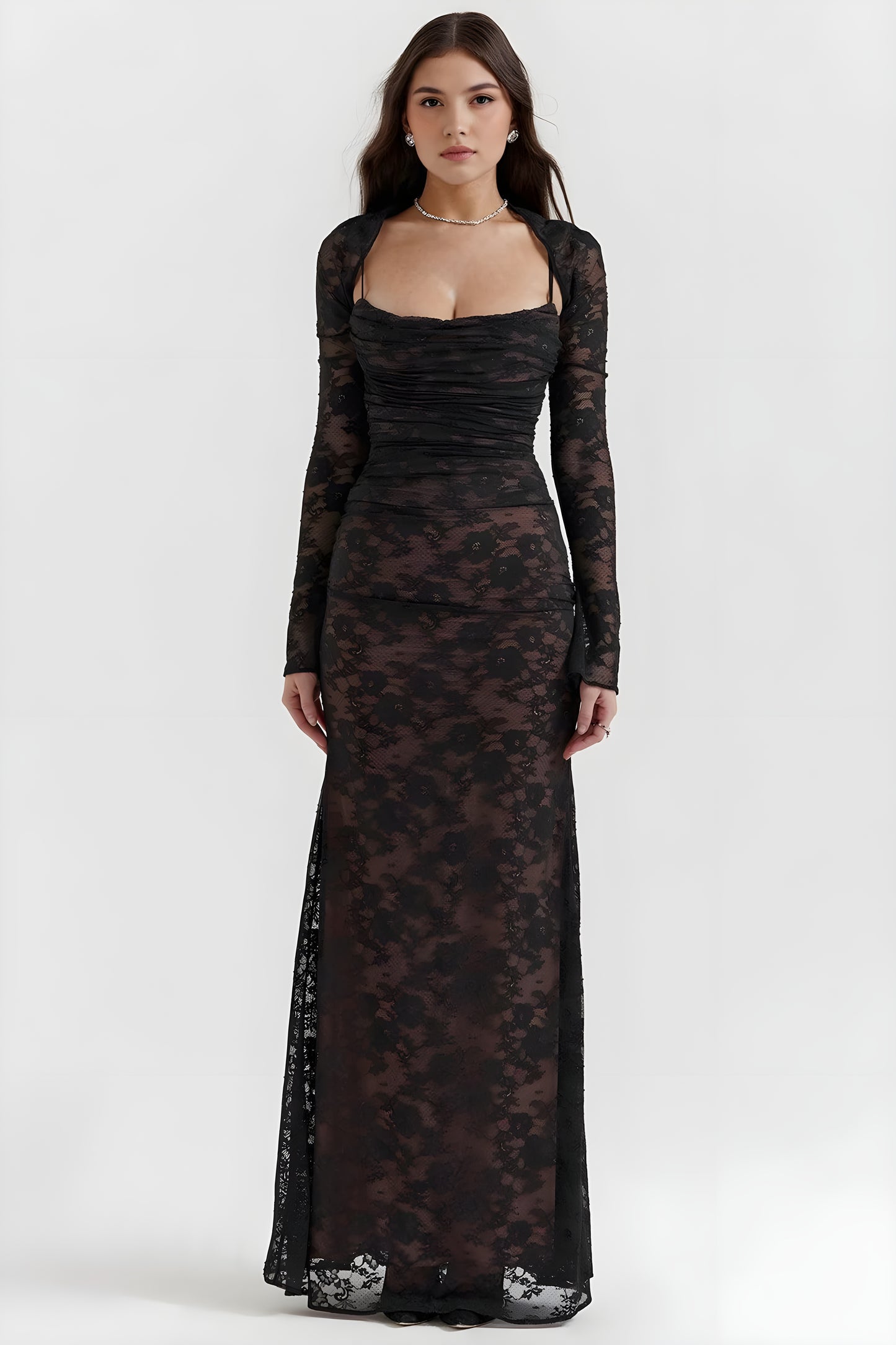 Clara™ - Maxi-jurk van kant